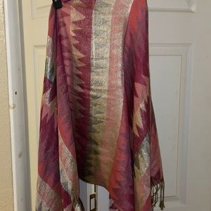 Large multi colored scarf